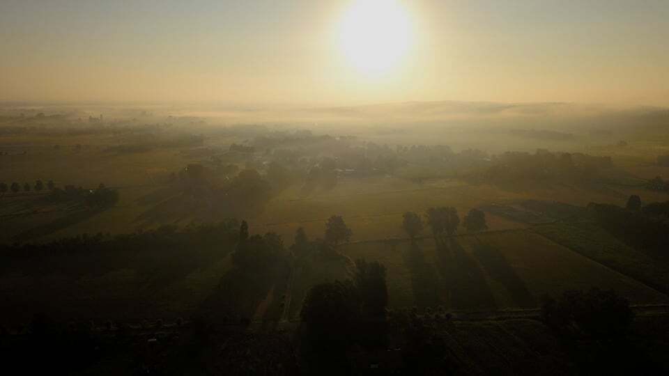 Een herfstachtige dag in Montferland vanuit de lucht