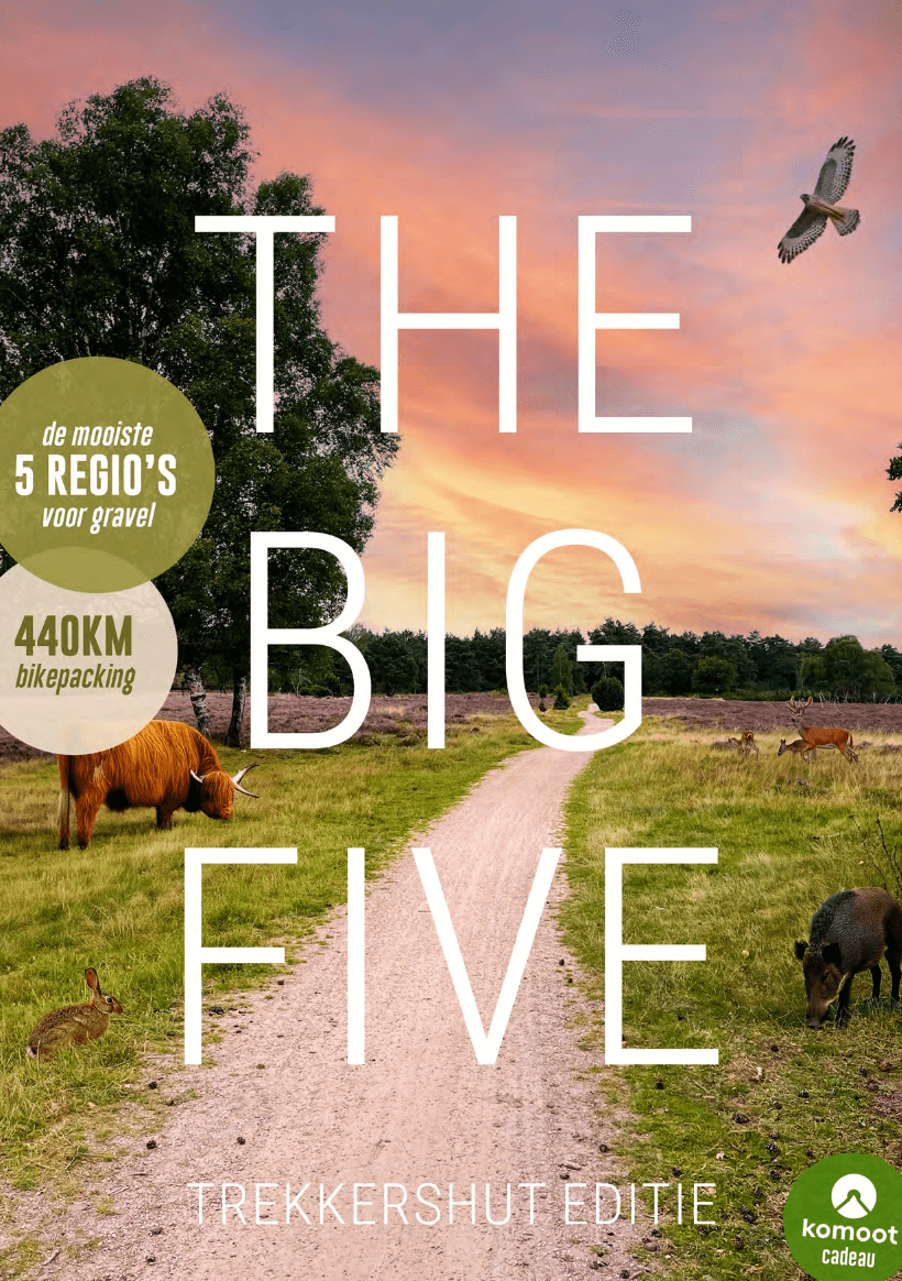 BIKEPACKING E-REISGIDS - the big five, De langste gravelroute van Nederland.